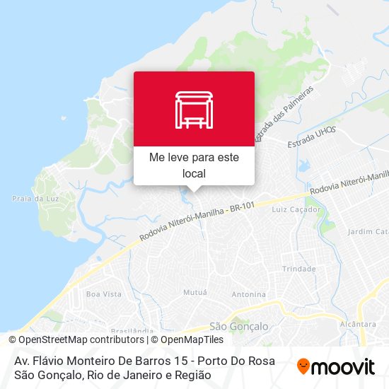 Av. Flávio Monteiro De Barros 15 - Porto Do Rosa São Gonçalo mapa