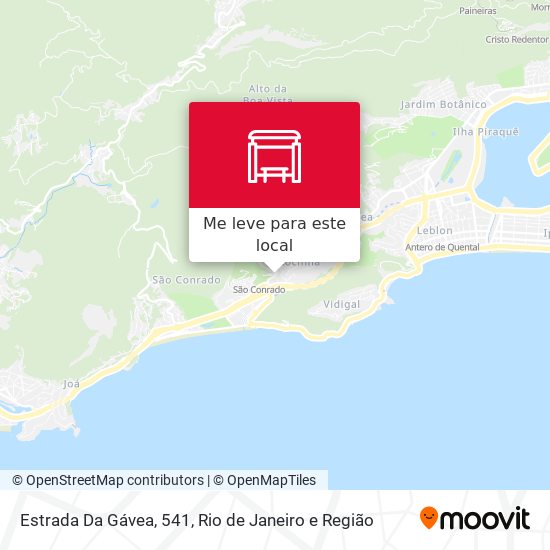 Estrada Da Gávea, 541 mapa