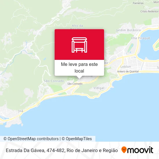 Estrada Da Gávea, 474-482 mapa