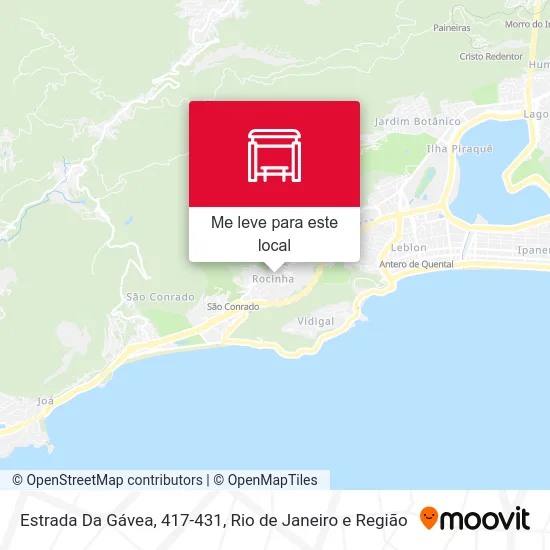 Estrada Da Gávea, 417-431 mapa