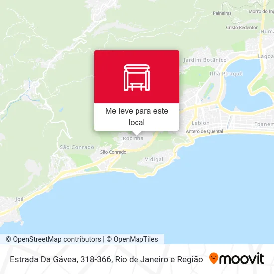 Estrada Da Gávea, 318-366 mapa