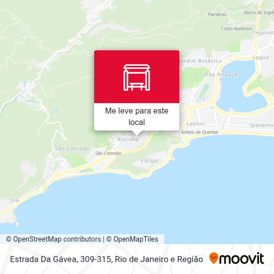 Estrada Da Gávea, 309-315 mapa