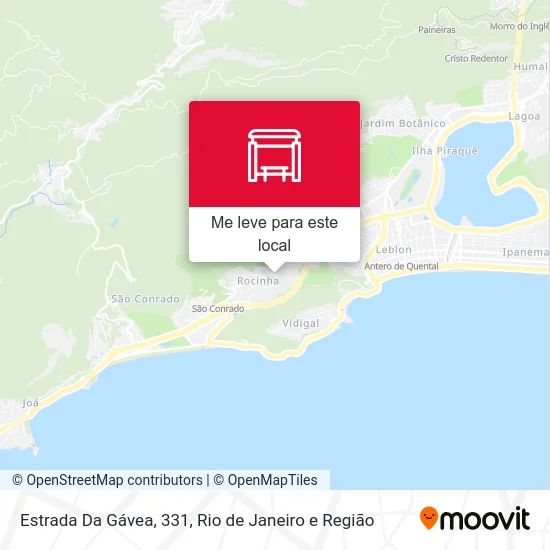 Estrada Da Gávea, 331 mapa