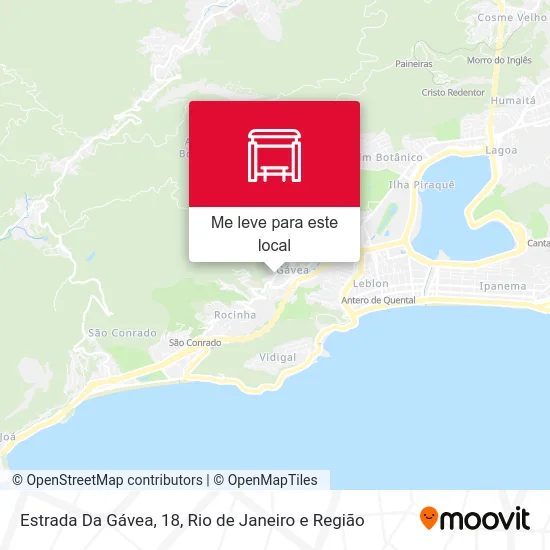 Estrada Da Gávea, 18 mapa