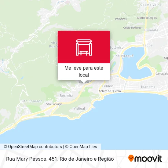 Rua Mary Pessoa, 451 mapa