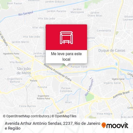Avenida Arthur Antônio Sendas, 2237 mapa
