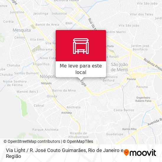 Via Light / R. José Couto Guimarães mapa