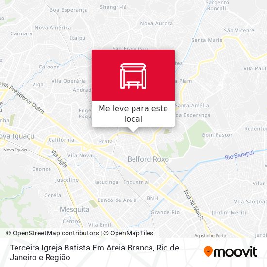 Terceira Igreja Batista Em Areia Branca mapa