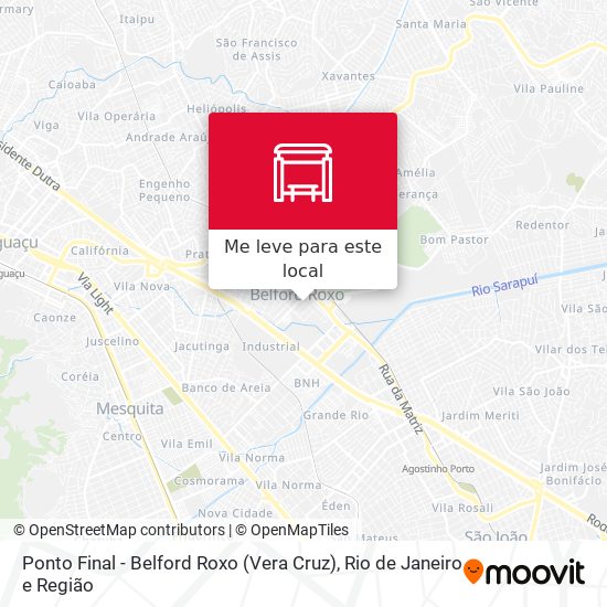 Ponto Final - Belford Roxo (Vera Cruz) mapa