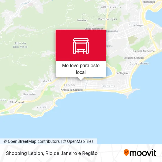Shopping Leblon mapa
