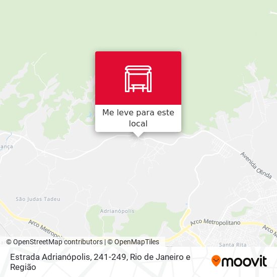 Estrada Adrianópolis, 241-249 mapa
