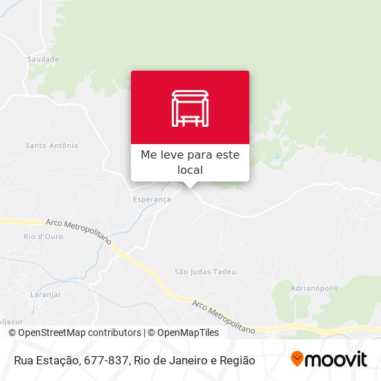 Rua Estação, 677-837 mapa