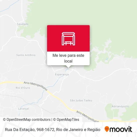 Rua Da Estação, 968-1672 mapa