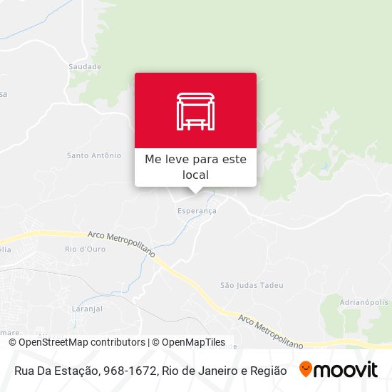 Rua Da Estação, 968-1672 mapa