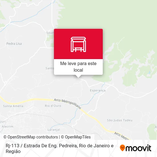 Rj-113 / Estrada De Eng. Pedreira mapa