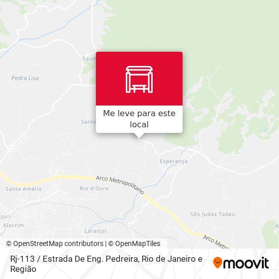 Rj-113 / Estrada De Eng. Pedreira mapa