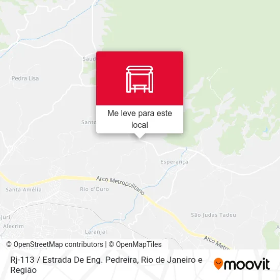 Rj-113 / Estrada De Eng. Pedreira mapa