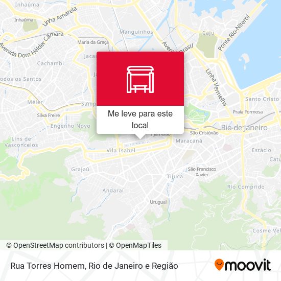 Rua Torres Homem mapa