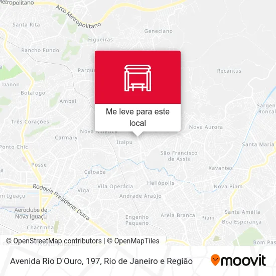 Avenida Rio D'Ouro, 197 mapa