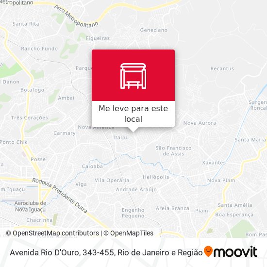 Avenida Rio D'Ouro, 343-455 mapa