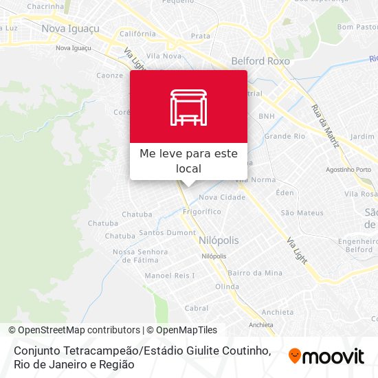 Conjunto Tetracampeão / Estádio Giulite Coutinho mapa