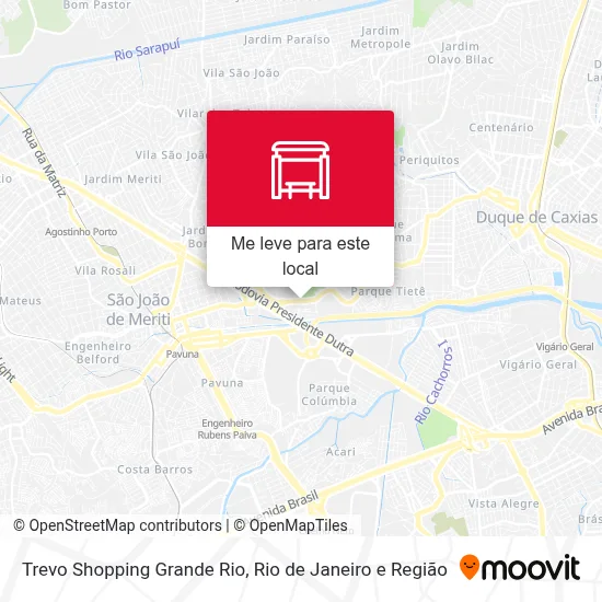 Trevo Shopping Grande Rio mapa