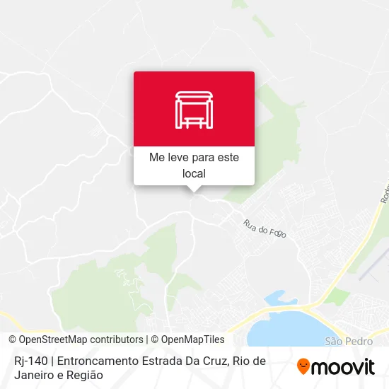 Rj-140 | Entroncamento Estrada Da Cruz mapa
