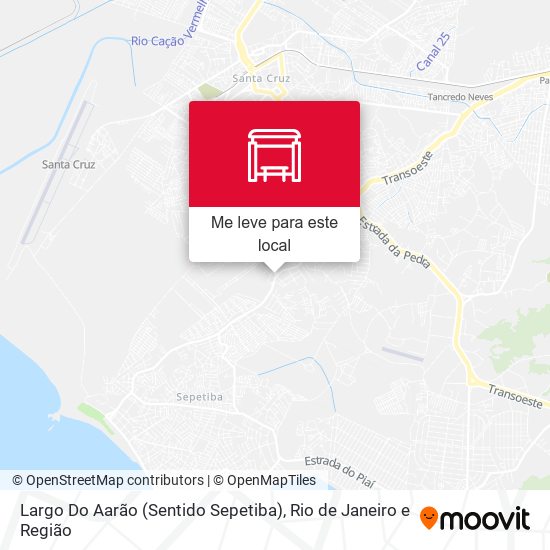 Largo Do Aarão (Sentido Sepetiba) mapa