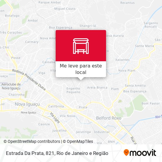 Estrada Da Prata, 821 mapa
