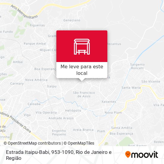 Estrada Itaipu-Babi, 953-1090 mapa