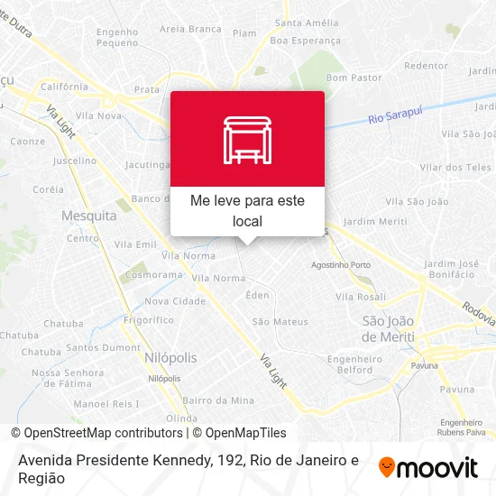 Avenida Presidente Kennedy, 192 mapa