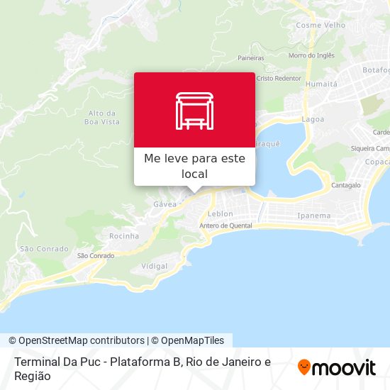 Terminal Da Puc - Plataforma B mapa