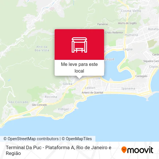 Terminal Da Puc - Plataforma A mapa
