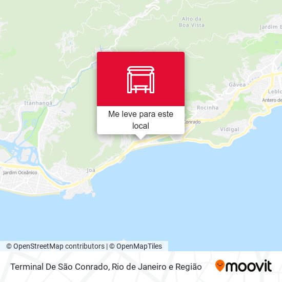 Terminal De São Conrado mapa