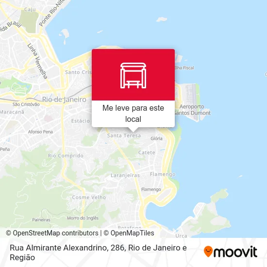 Rua Almirante Alexandrino, 286 mapa