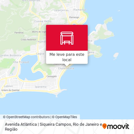 Avenida Atlântica | Siqueira Campos mapa