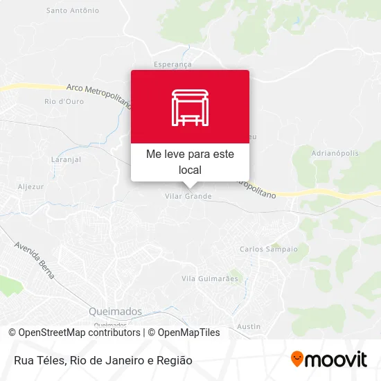 Rua Téles mapa