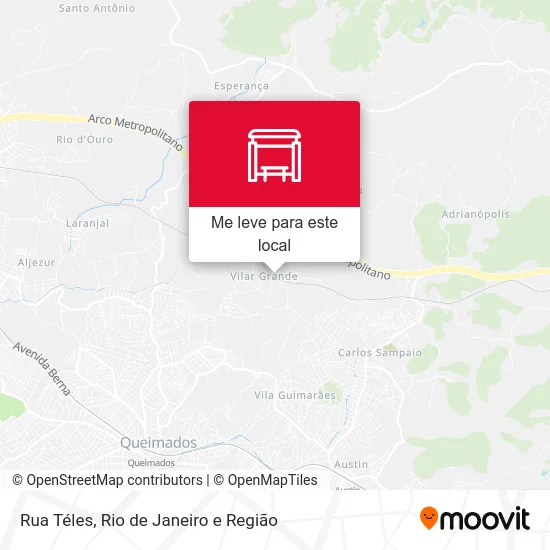 Rua Téles mapa