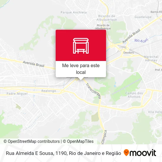 Rua Almeida E Sousa, 1190 mapa