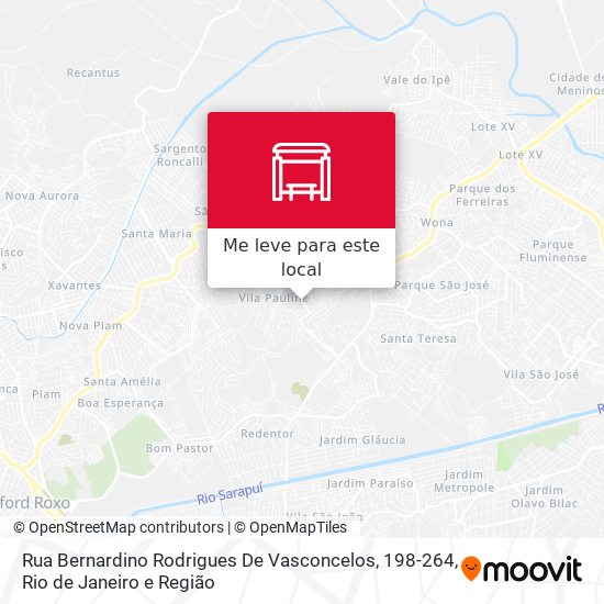 Rua Bernardino Rodrigues De Vasconcelos, 198-264 mapa