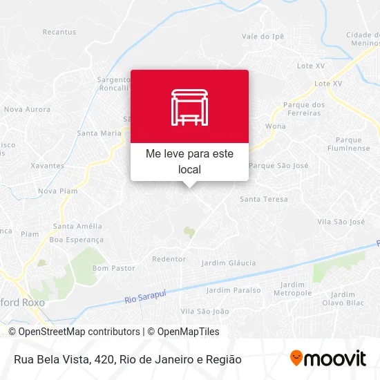 Rua Bela Vista, 420 mapa