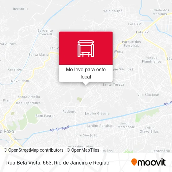 Rua Bela Vista, 663 mapa