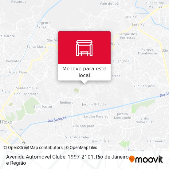 Avenida Automóvel Clube, 1997-2101 mapa