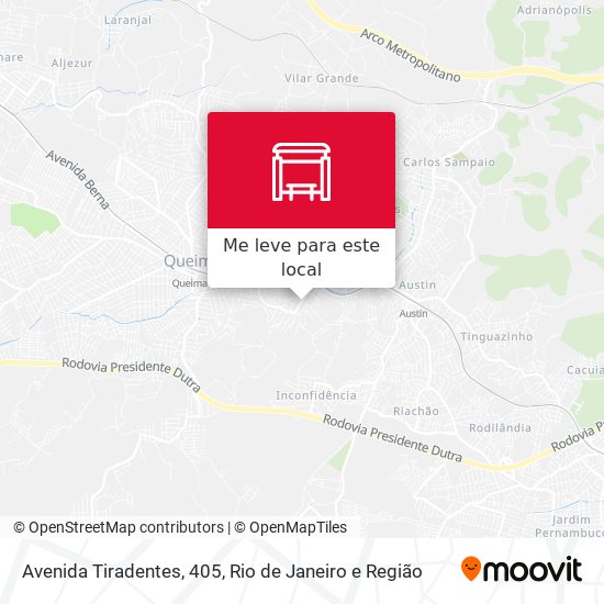 Avenida Tiradentes, 405 mapa