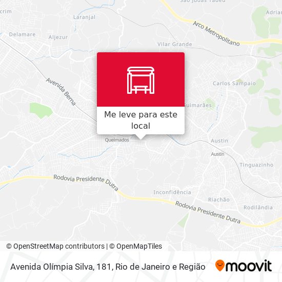 Avenida Olímpia Silva, 181 mapa