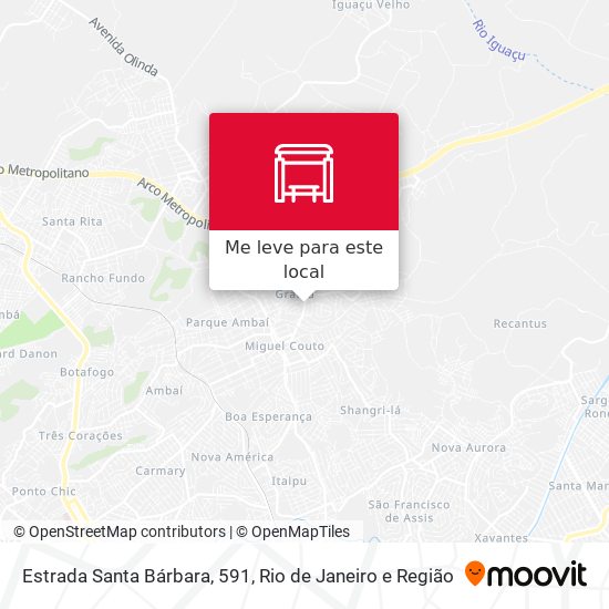 Estrada Santa Bárbara, 591 mapa