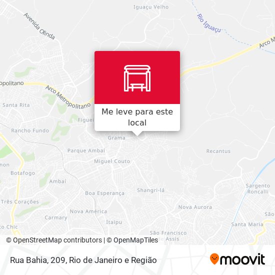 Rua Bahia, 209 mapa