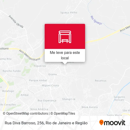 Rua Diva Barroso, 256 mapa