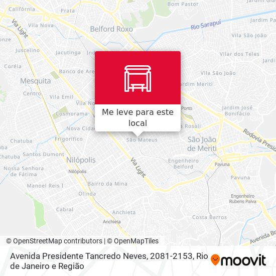 Avenida Presidente Tancredo Neves, 2081-2153 mapa