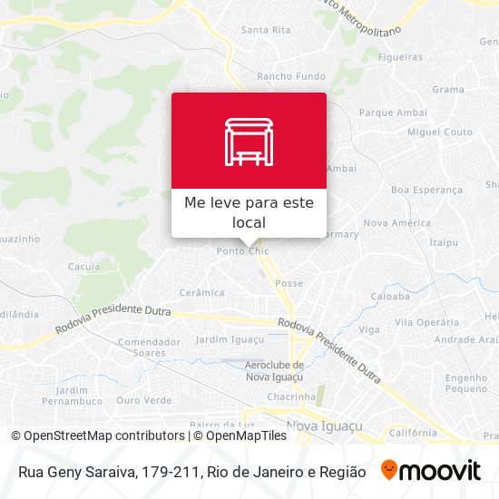 Rua Geny Saraiva, 179-211 mapa